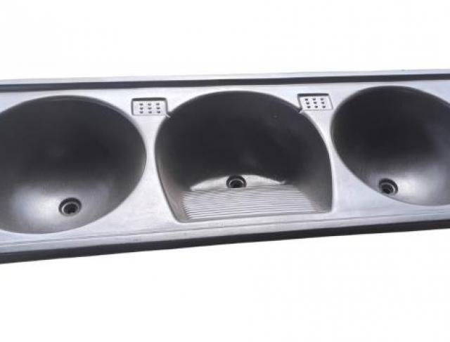Tanque de concreto triplo